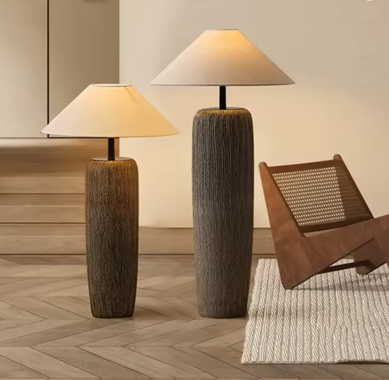 Lampe en Céramique de Style Vintage Japonais