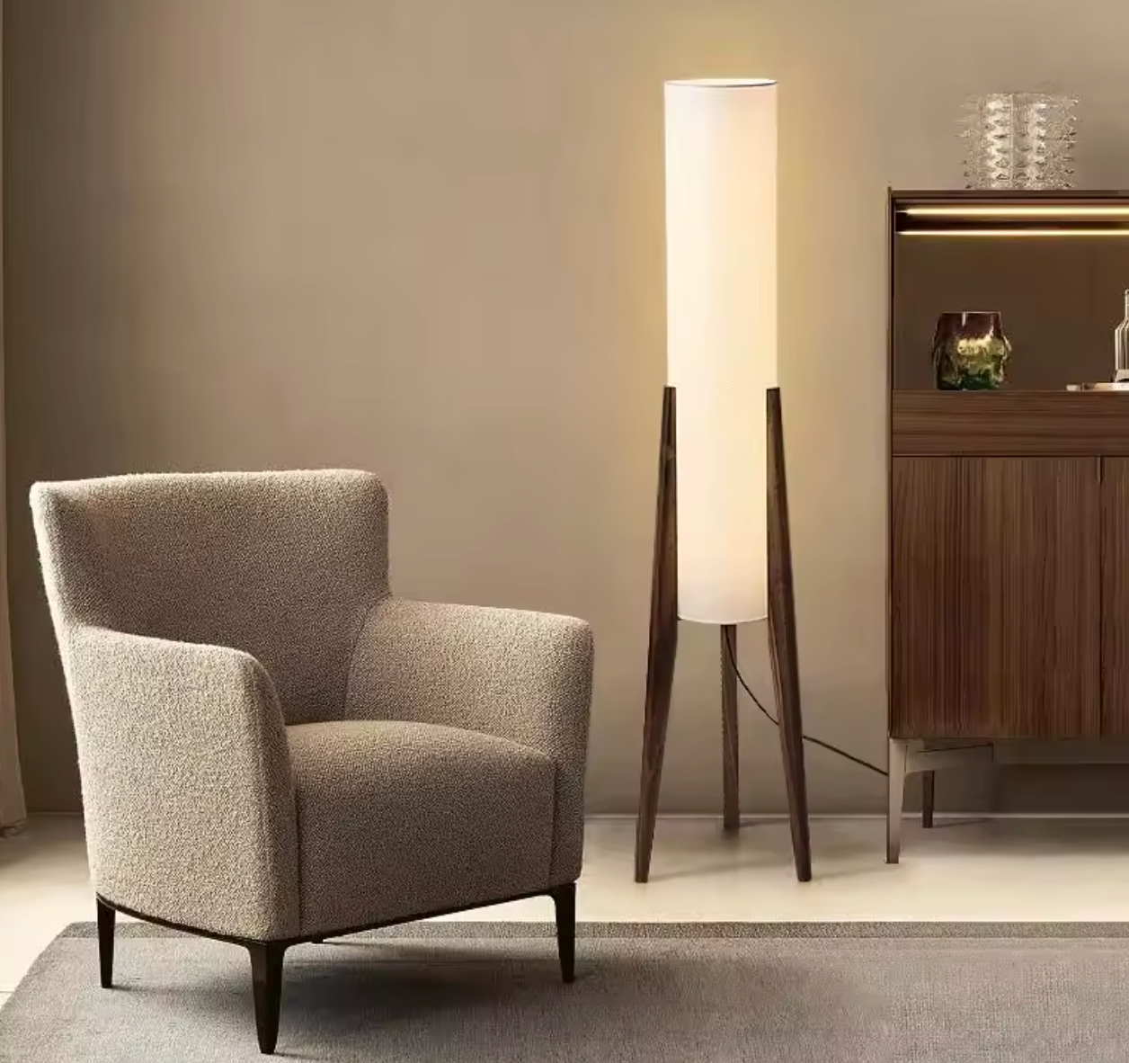 Lampadaire Japonais rétro Wabi-sabi