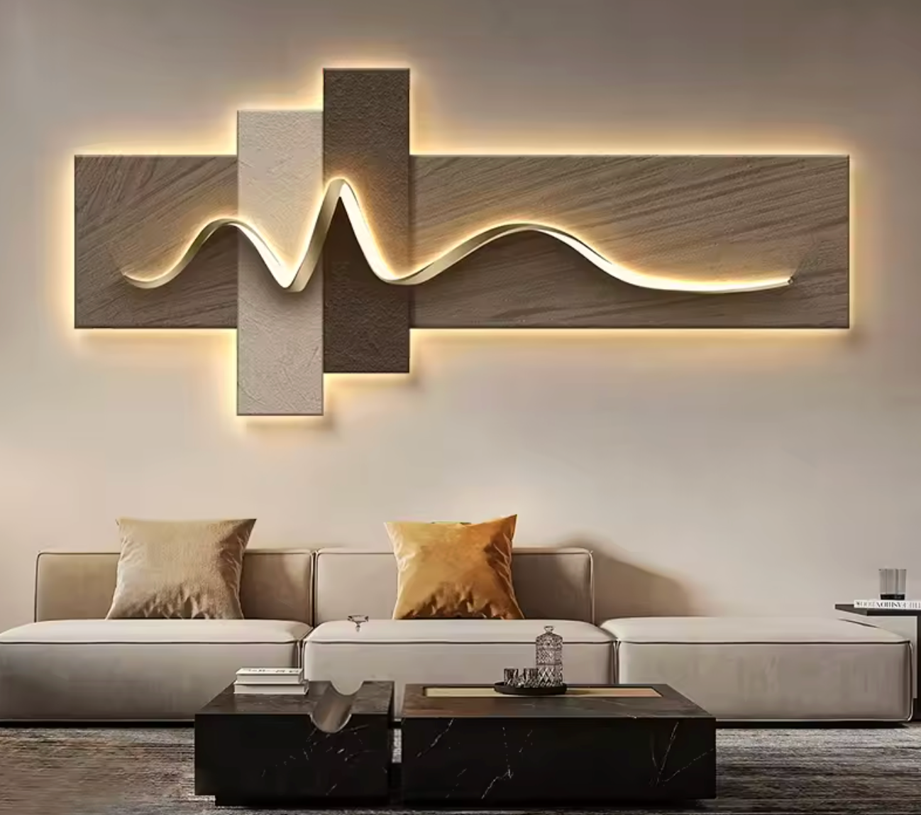 Lampe Murale de Luxe Style Wabi Sabi