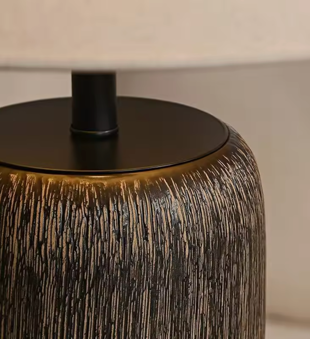 Lampe en Céramique de Style Vintage Japonais