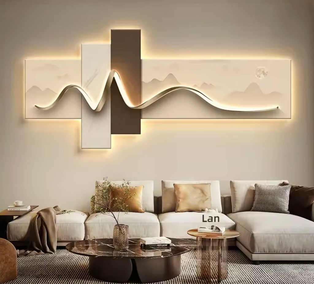 Lampe Murale de Luxe Style Wabi Sabi